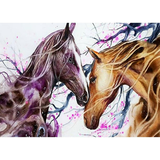 Fast delivery  5D Diamond Painting Full Drill DIY Cheap Horse Rhinestone Picture Mosaic Text Diamond Embroidery Wall Decoration for Home